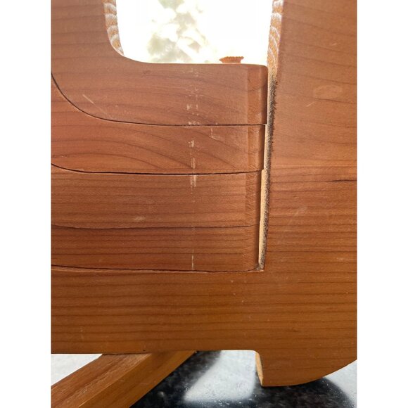 Vtg Wooden Bird Candelabra Scandinavian-Style Swing Arm Candelabra Mid Century - Picture 7 of 10